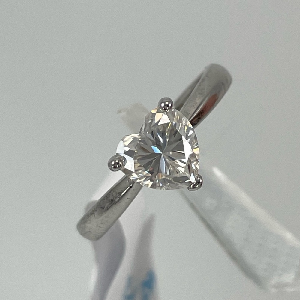 1ct Heart Cut Moissanite Adjustable Elegant Ring